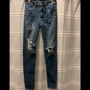 American Eagle high rise jeggings size 00